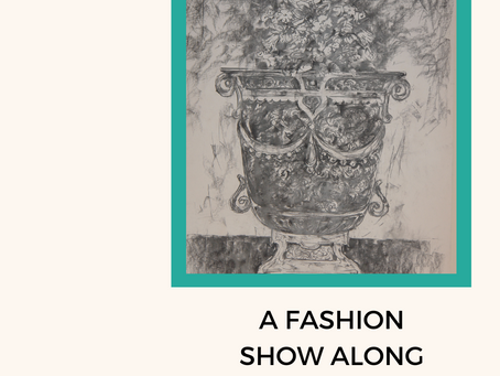 The Magic of Coastal Fashion: A Study of "A FASHION SHOW ALONG THE SEA Mixed Media & Acrylic on Canv