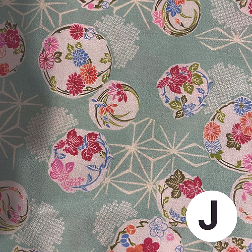 Miniature : Paire de lacets en tissus japonais