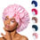 Thumbnail: Satin Bonnet Silk Bonnet Adjustable Bonne For Sleeping Hair Bonnet With Tie Band