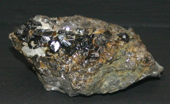 Cassiterite ore from which tin is made. (Wikipedia  Photo by Reno Chris)