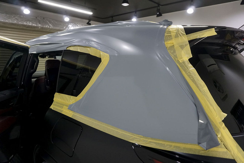 クオーターのカーラッピング ツートンカラー レクサスLX600