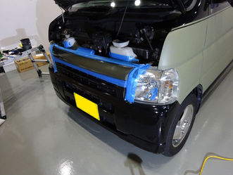 メッキグリルのスモーク加工 相模原カーラッピング専門店