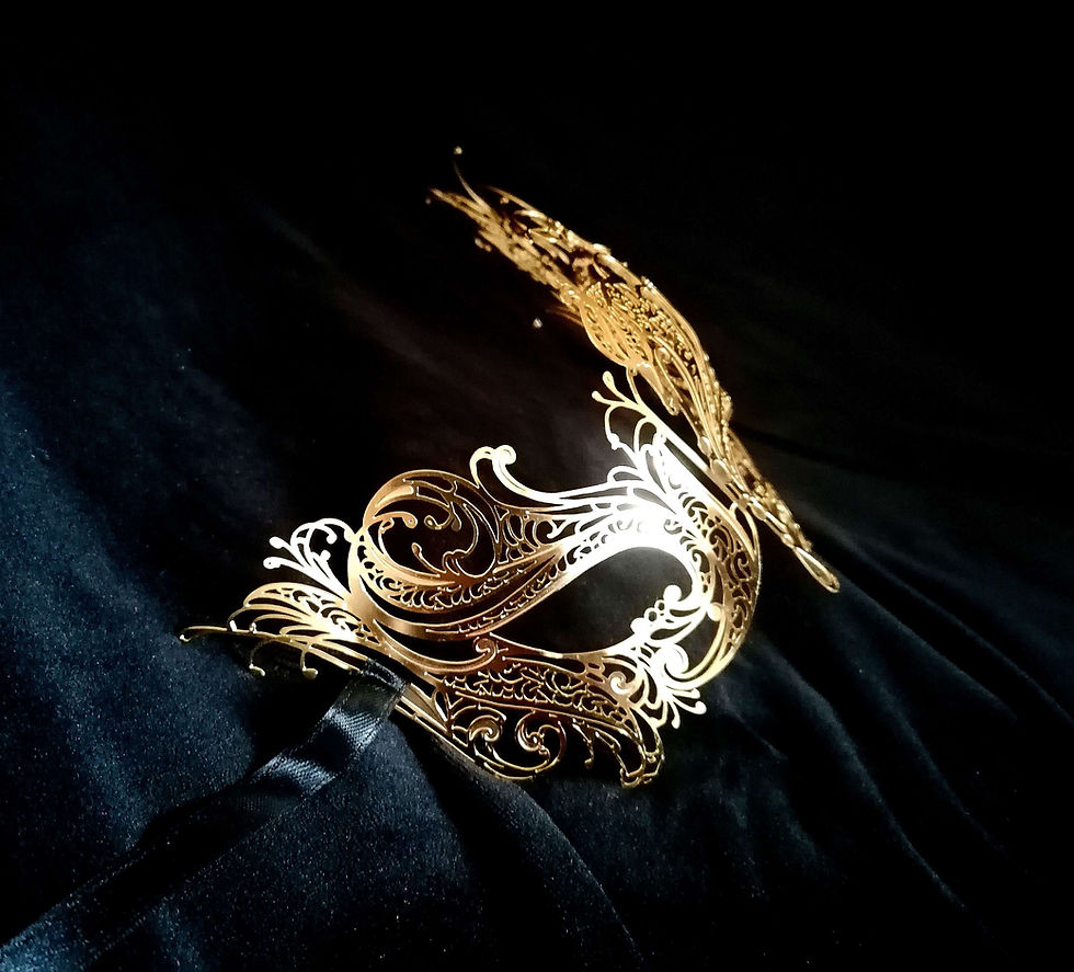 Thumbnail: Brass Leda Swan Mask (Left Side) 