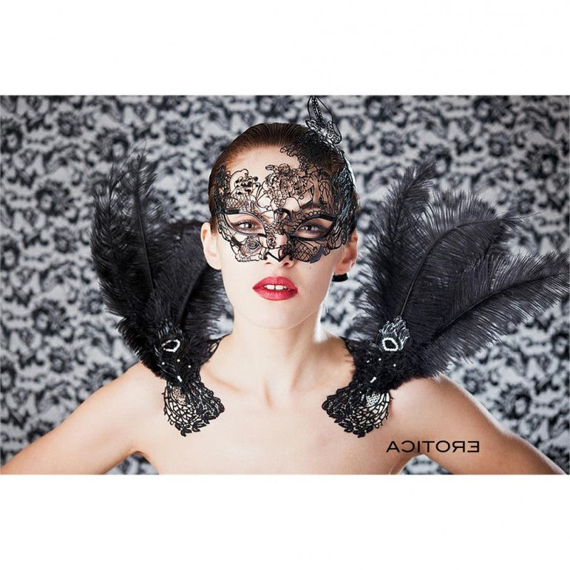 Erotika Black Asymmetrical Mask