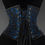 Thumbnail: Blue Brocade Waist Cincher 