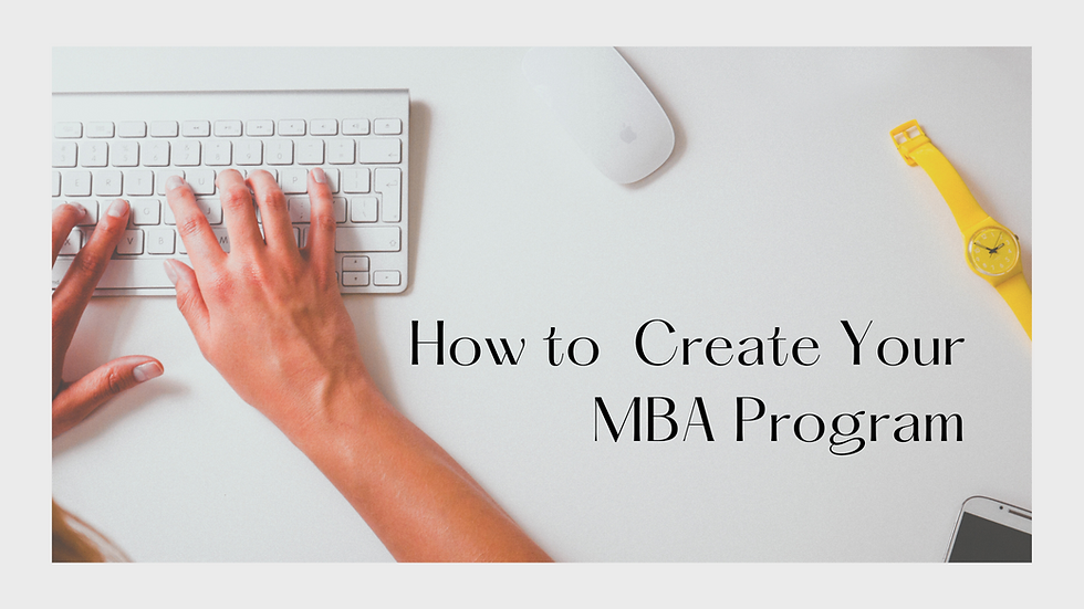 Personal MBA program