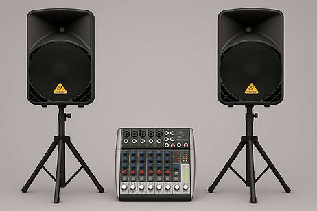 Ankara ses sistemi kiralama için kurulan profesyonel hoparlör sistemi