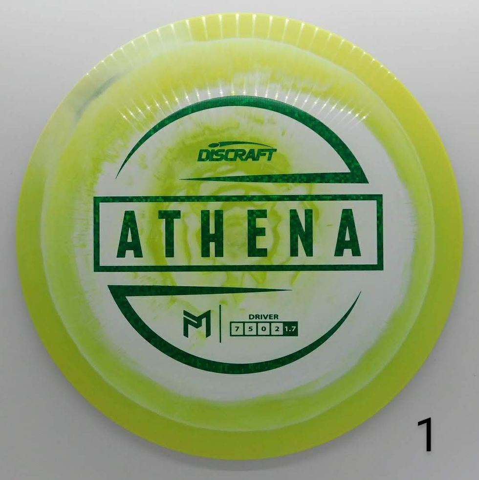 DISCRAFT PAUL MCBETH ESP ATHENA all purpose fairway driver with a light end-fade