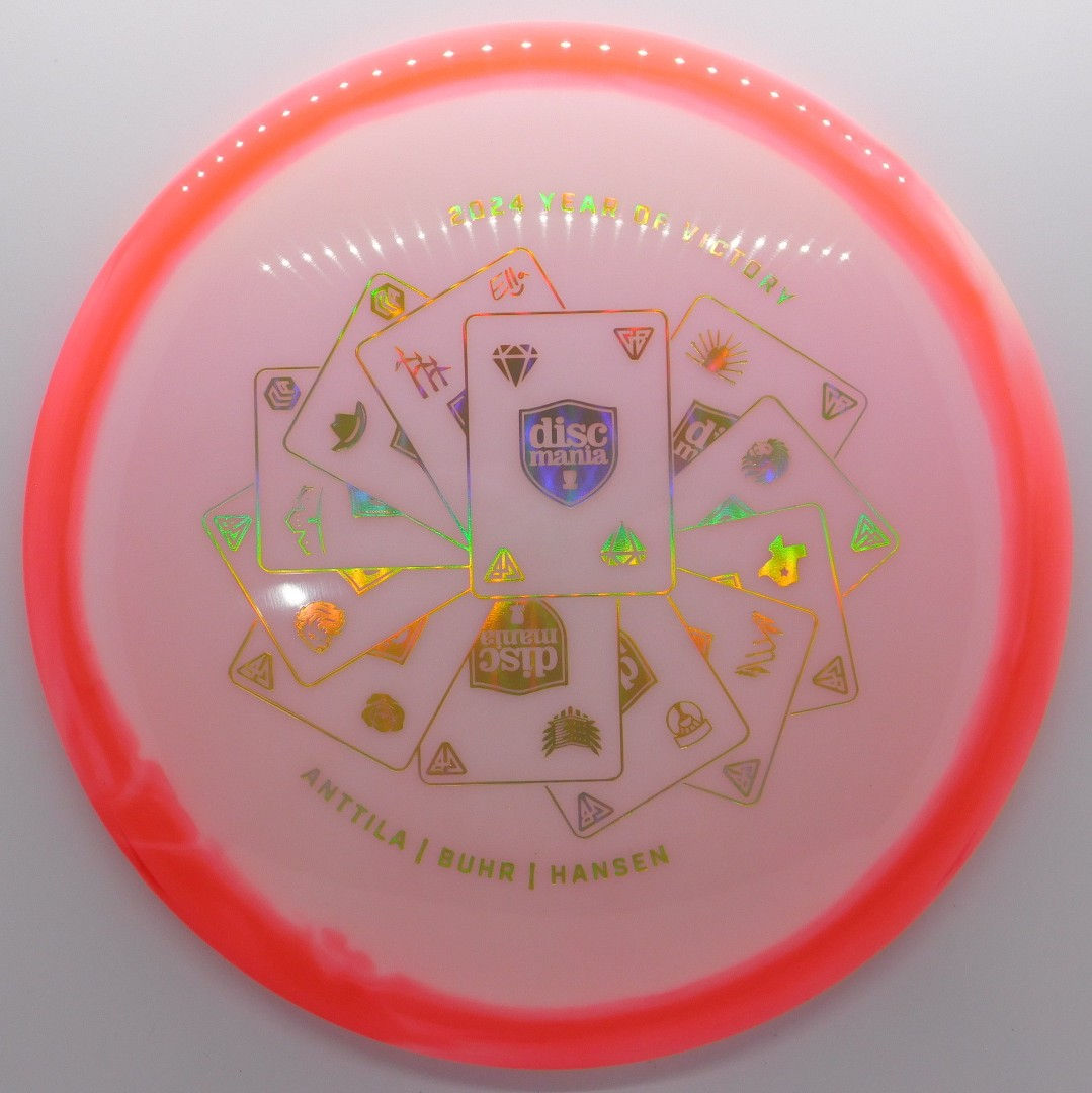 DISCMANIA COLOR GLOW HORIZON C-LINE PD wide rim, fast flight, and overstability of the disc allows to set this disc sailing