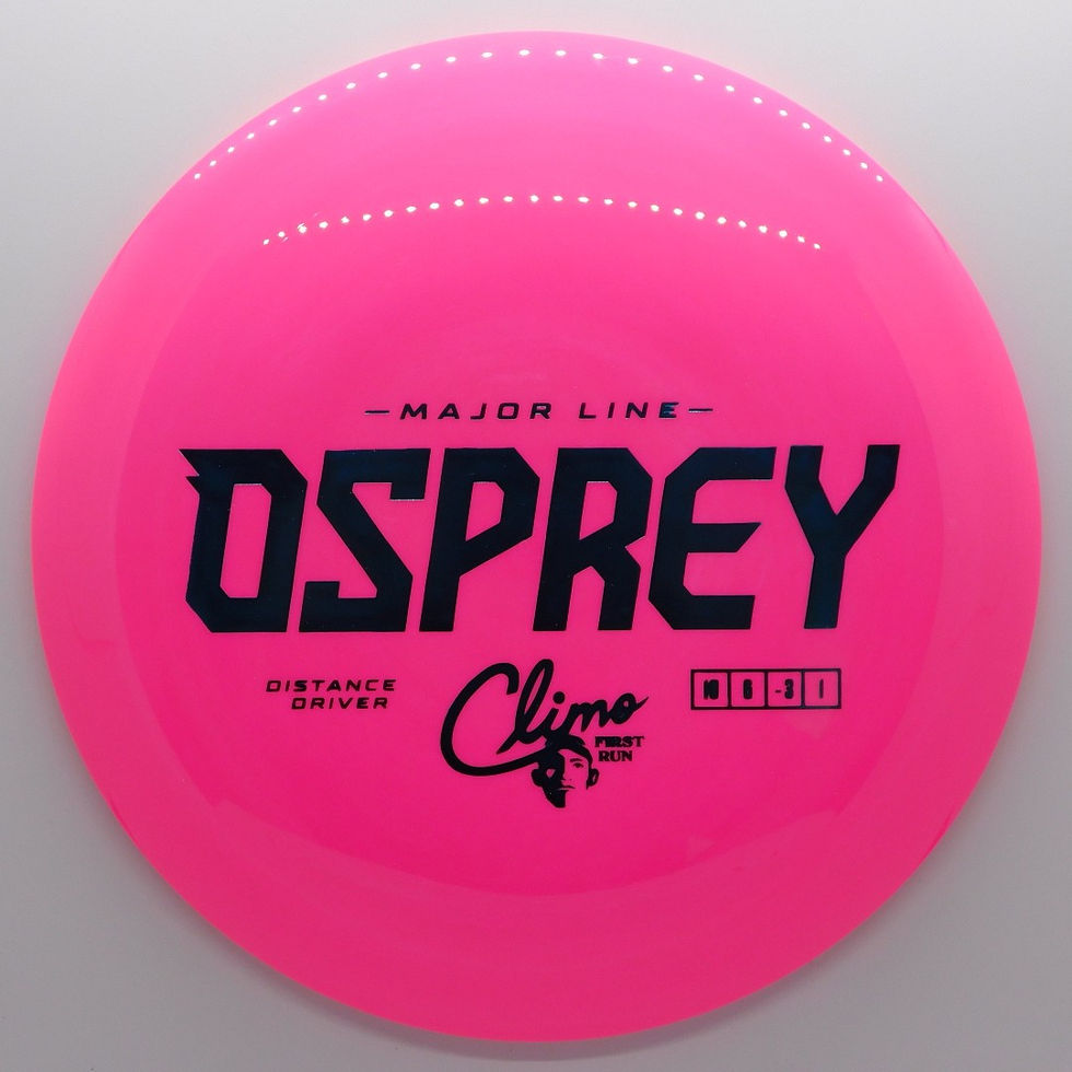 CLIMO DISC GOLF MAJOR LINE FIRST RUN OSPREY versatile 10-speed driver that delivers easy distance and smooth control flight