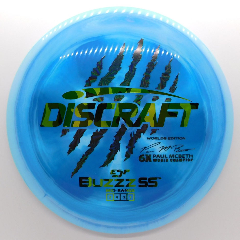 Thumbnail: DISCRAFT PAUL MCBETH 6 CLAW ESP BUZZZ SS WORLDS EDITION  Disc Golf Disc  Northern Indiana Mishawaka