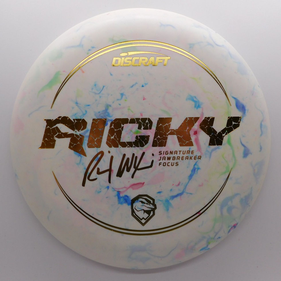 Thumbnail: DISCRAFT JAWBREAKER FOCUS RICKY WYSOCKI great flying putter that has a small bead and a very straight flight