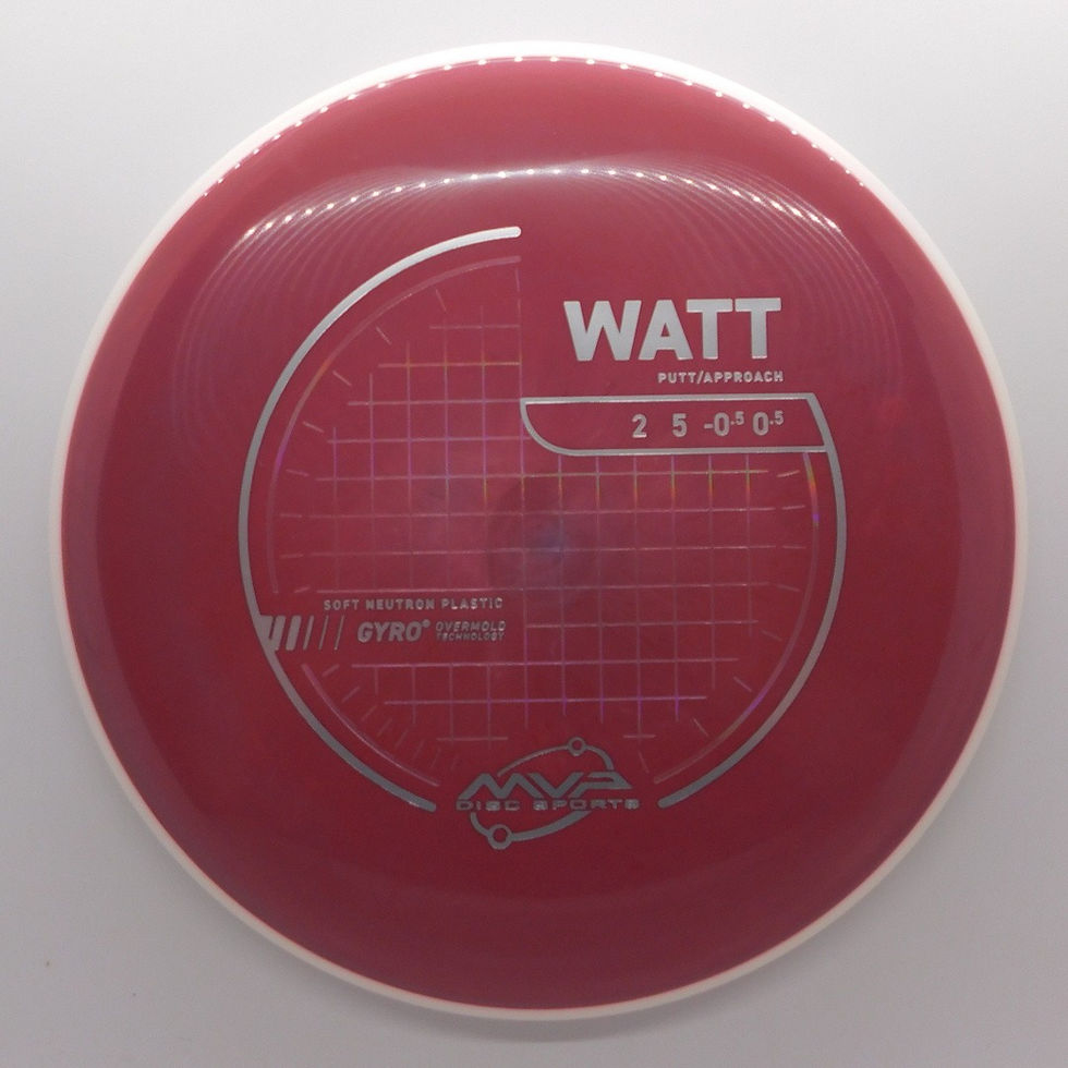 Thumbnail: MVP SOFT NEUTRON WATT PLC Disc Golf Disc  Northern Indiana Mishawaka