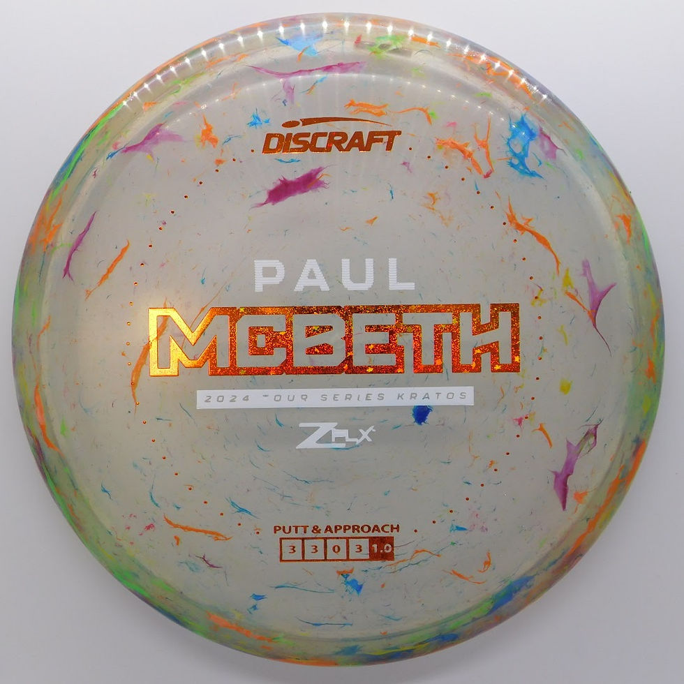 Thumbnail: DISCRAFT TOUR SERIES PAUL MCBETH JAWBREAKER ZFLX KRATOS Based on the Luna the Kratos is a shallower and beaded version
