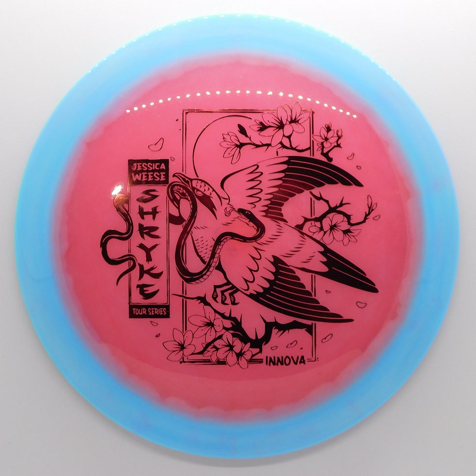Thumbnail: INNOVA HALO CHAMPION SHRYKE-JESSICA WESSE TOUR SERIES Fast, glidey, and built for full turning flights before a finish
