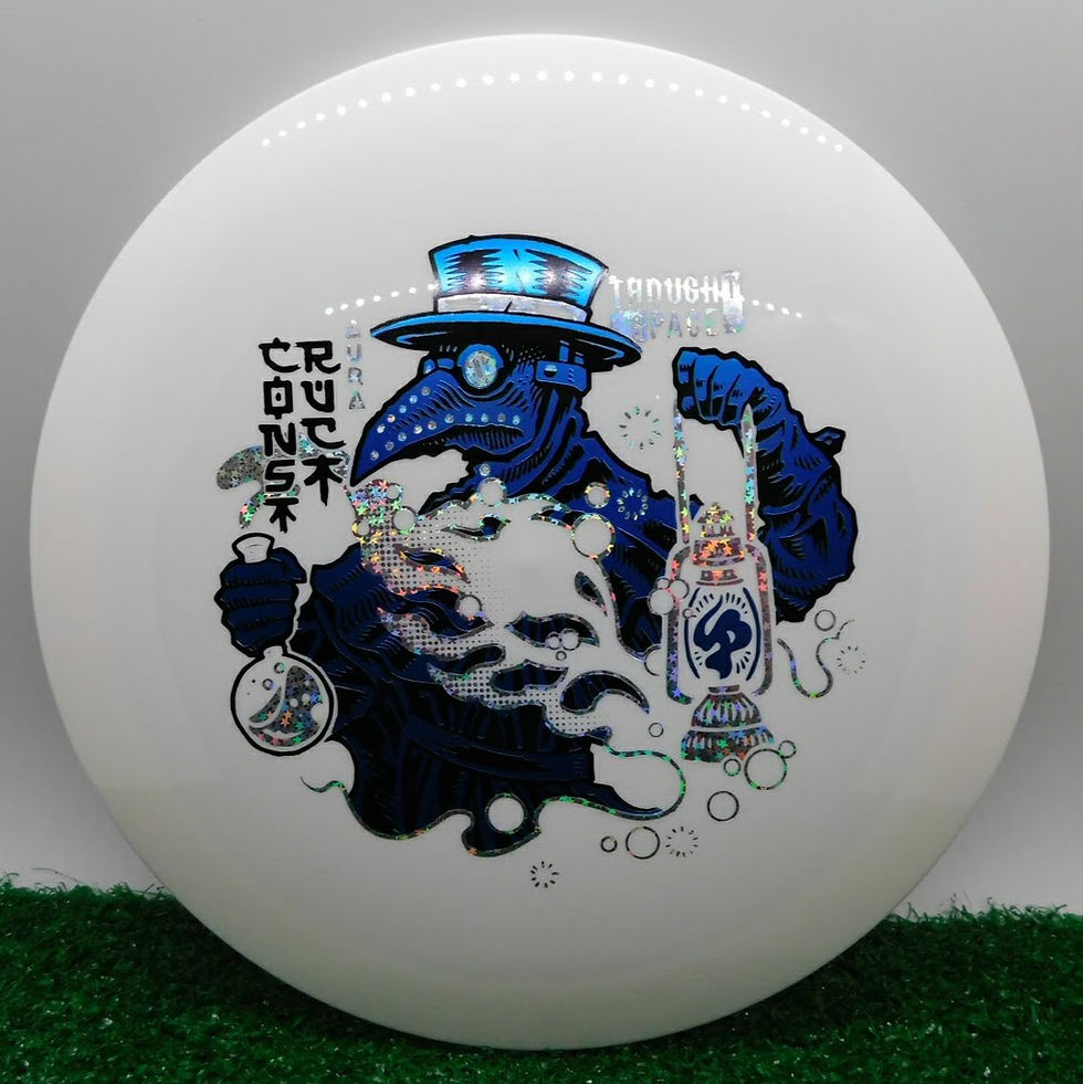 Thumbnail: Thought Space Athletics Construct-Aura Plastic perfectly between fairway driver and distance driver disc golf
