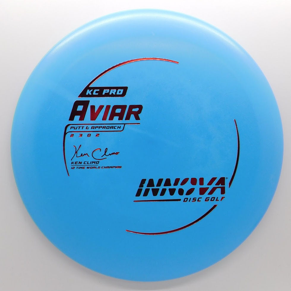 Thumbnail: The Innova Aviar is a very popular straight flyer putter with a touch of fade at the end