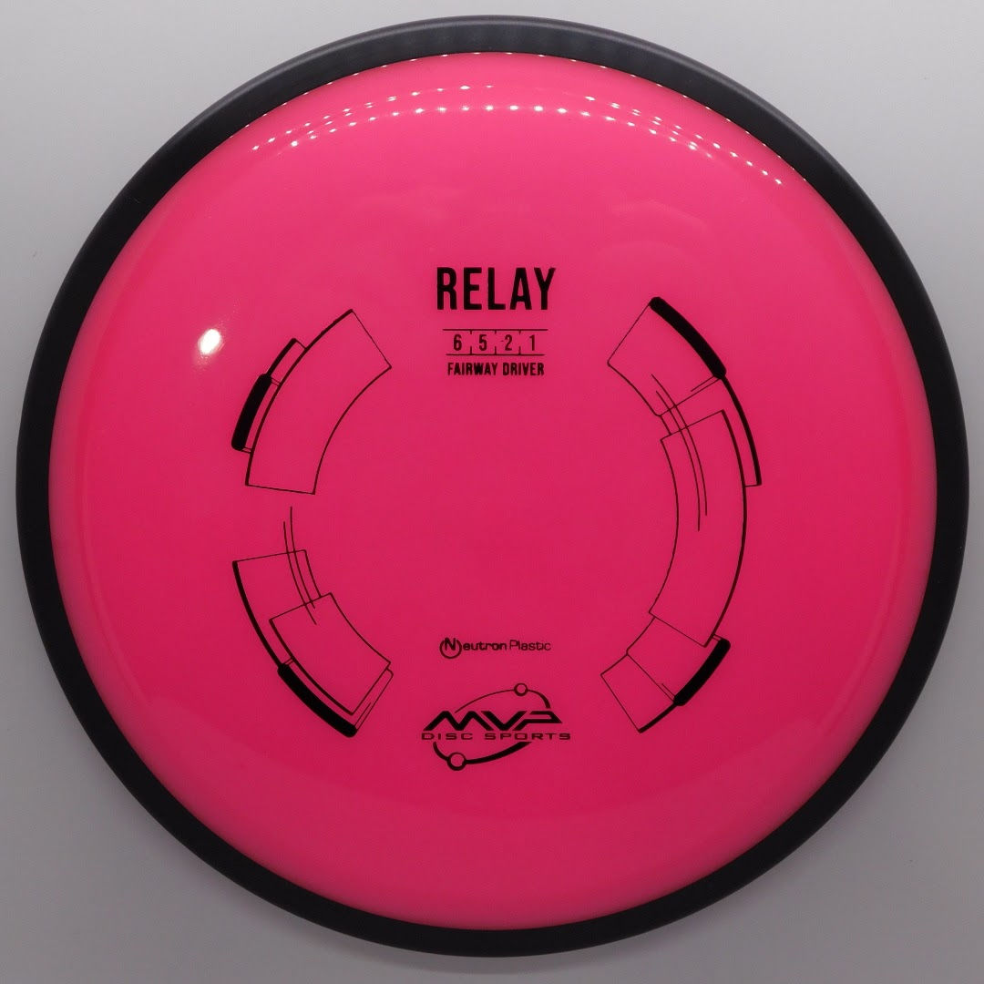 MVP NEUTRON RELAY easy-to-throw, understable fairway driver is a great disc for new disc golfers slightly slower easy control