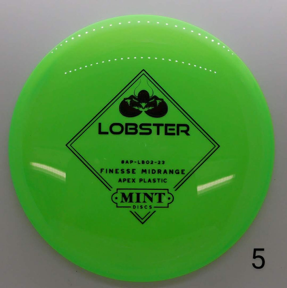 Thumbnail: Lobster is a finesse midrange. This easy-to-throw and control midrange works great as straight flying or turnover disc