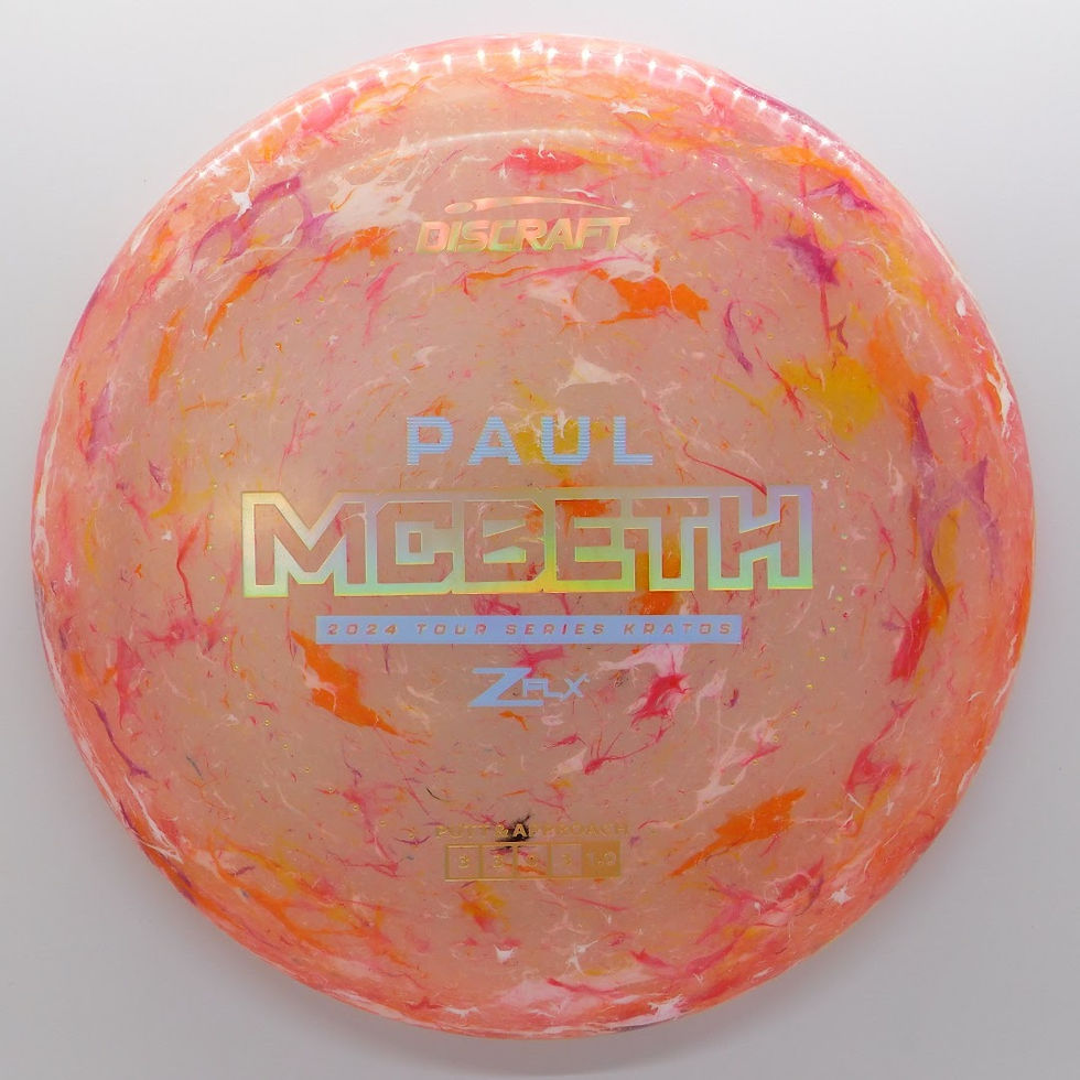Thumbnail: DISCRAFT TOUR SERIES PAUL MCBETH JAWBREAKER ZFLX KRATOS Based on the Luna the Kratos is a shallower and beaded version
