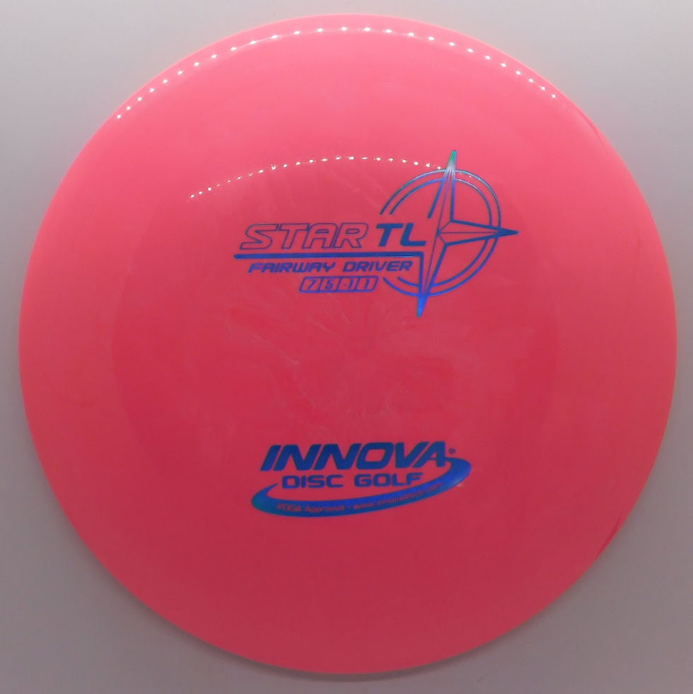 Thumbnail: Innova TL Easy to control and with a comfortable plastic, the TL is a great fairway disc to be familiar with