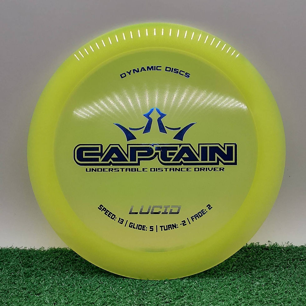 Dynamic Disc Captain-Lucid Plastic ast distance driver that provides max distance for less experienced players