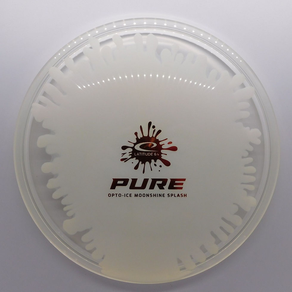 Thumbnail: LATITUDE 64 OPTO-ICE MOONSHINE SPLASH PURE straightest flying disc. excellent choice for short putts & long putts