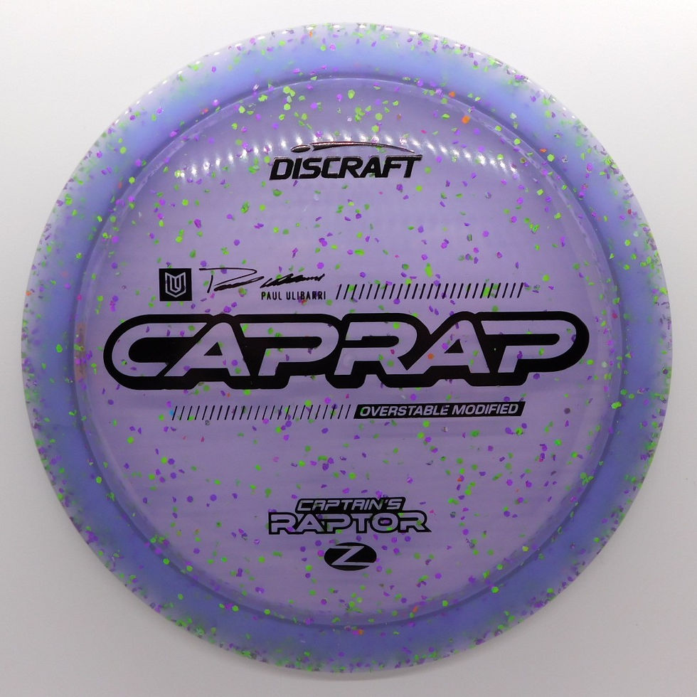 Thumbnail: DISCRAFT 2026 PAUL ULIBARRI Z CONFETTI CAPTAIN'S RAPTOR Disc Golf Disc  Northern Indiana Mishawaka