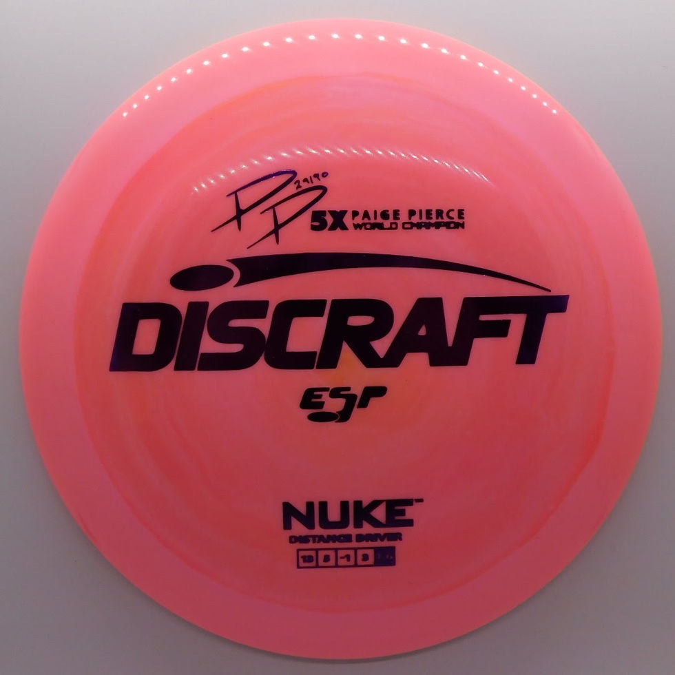 Thumbnail: Discraft Paige Pierce ESP Nuke one of the most popular disc golf  distance drivers in the world