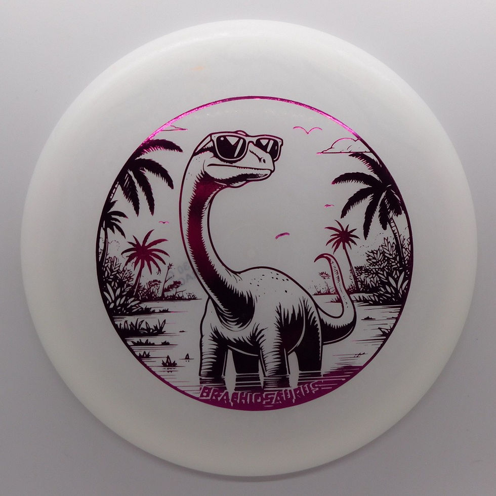 DINO DISCS EGG SHELL GLOW BRACHIOSAURUS Disc Golf Disc  Northern Indiana Mishawaka