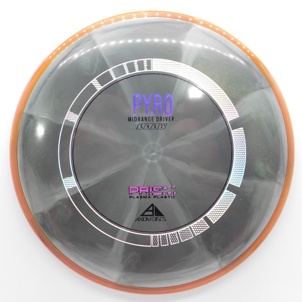 Thumbnail: Axiom Prism Plasma Pyro disc golf midrange disc overstable mid that will hold the hyzer line.