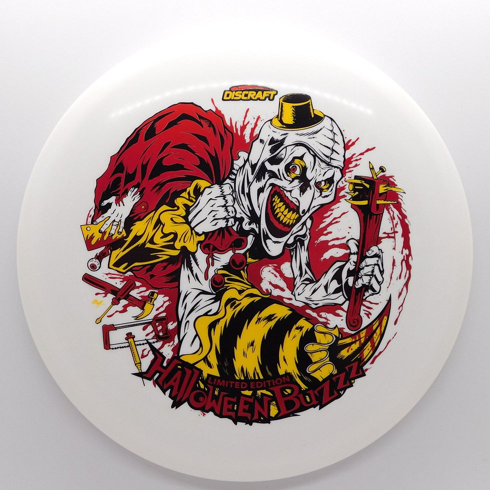 Thumbnail: DISCRAFT 2025 TRI-FOIL GLO HALLOWEEN BUZZZ versatile disc delivers the perfect balance of control and distance