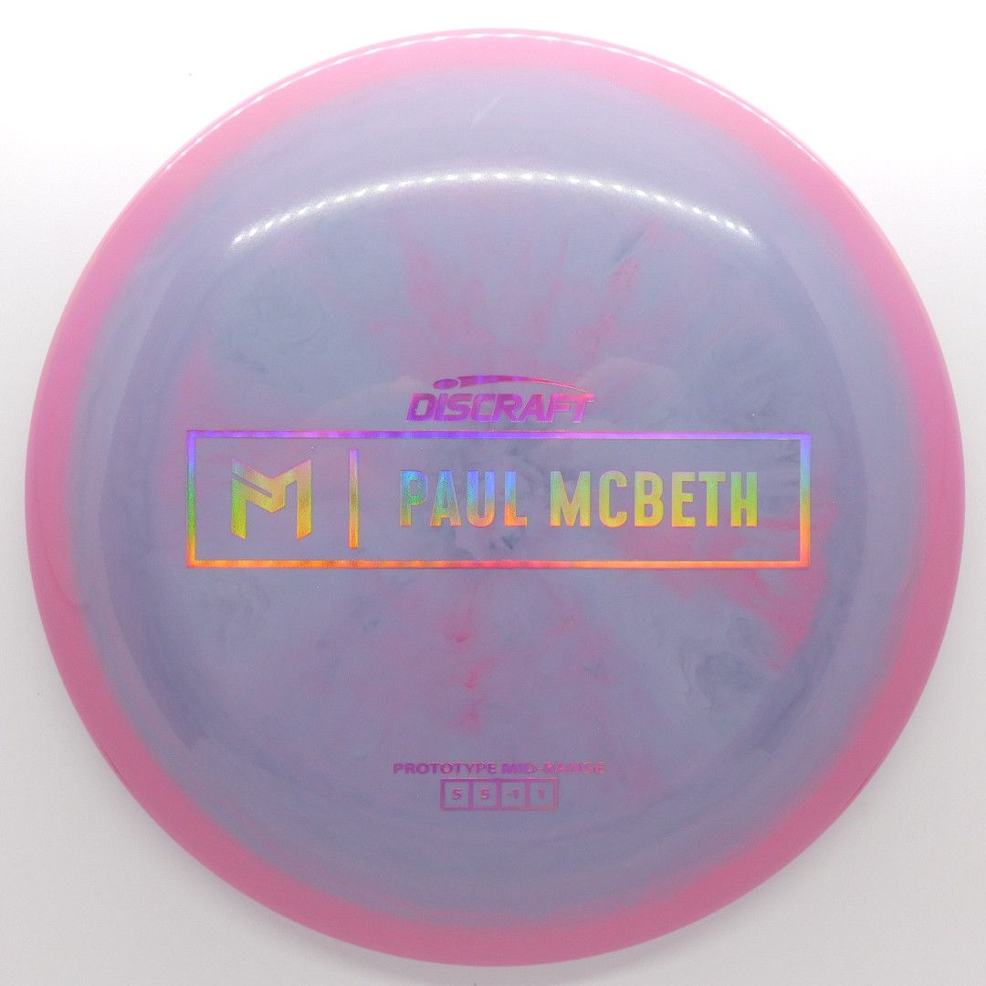 DISCRAFT PAUL MCBETH PROTOTYPE MALITA midrange with subtle turn, high glide, and a comfortable feel for backhand & forehand
