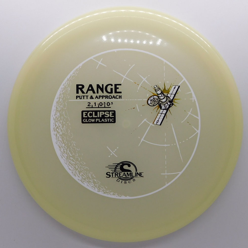 STREAMLINE ECLIPSE RANGE torque resistance and low glide in mind, the Range is a straight-flyer with subtle but reliable fade