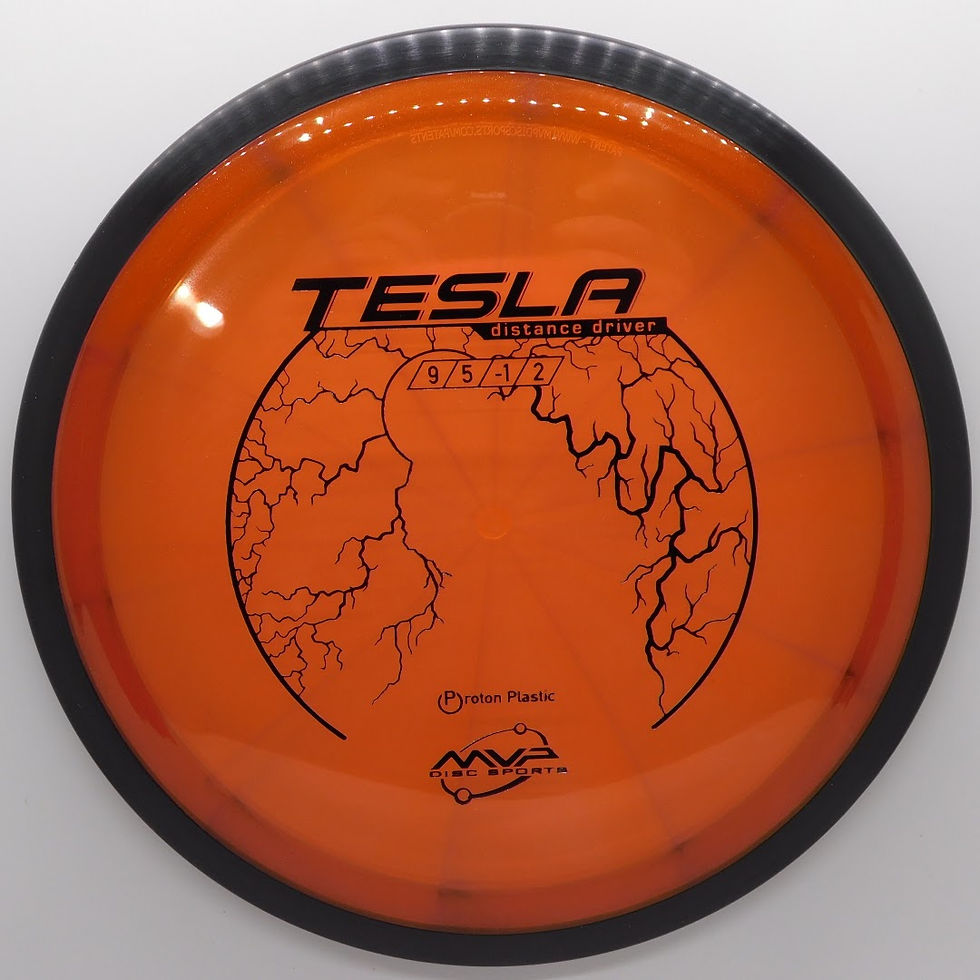 Thumbnail: MVP PROTON TESLA balances a subtle turn and reliable fade, while a pronounced glide and forward finish gain extra distance