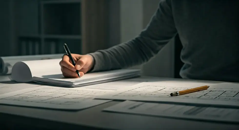 Organizing permit application papers