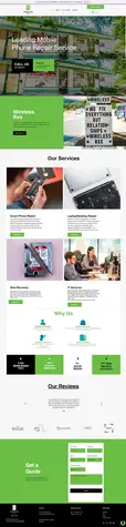 Before | Mobile Repair Shop Wix Redesign