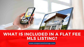 What is included in a flat fee MLS listing?