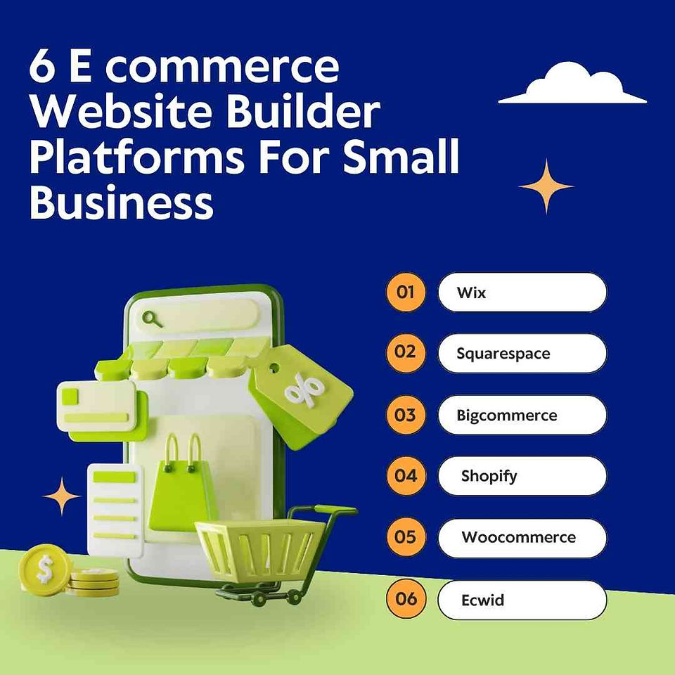 6 E commerce Website Builder Platforms For Small Business