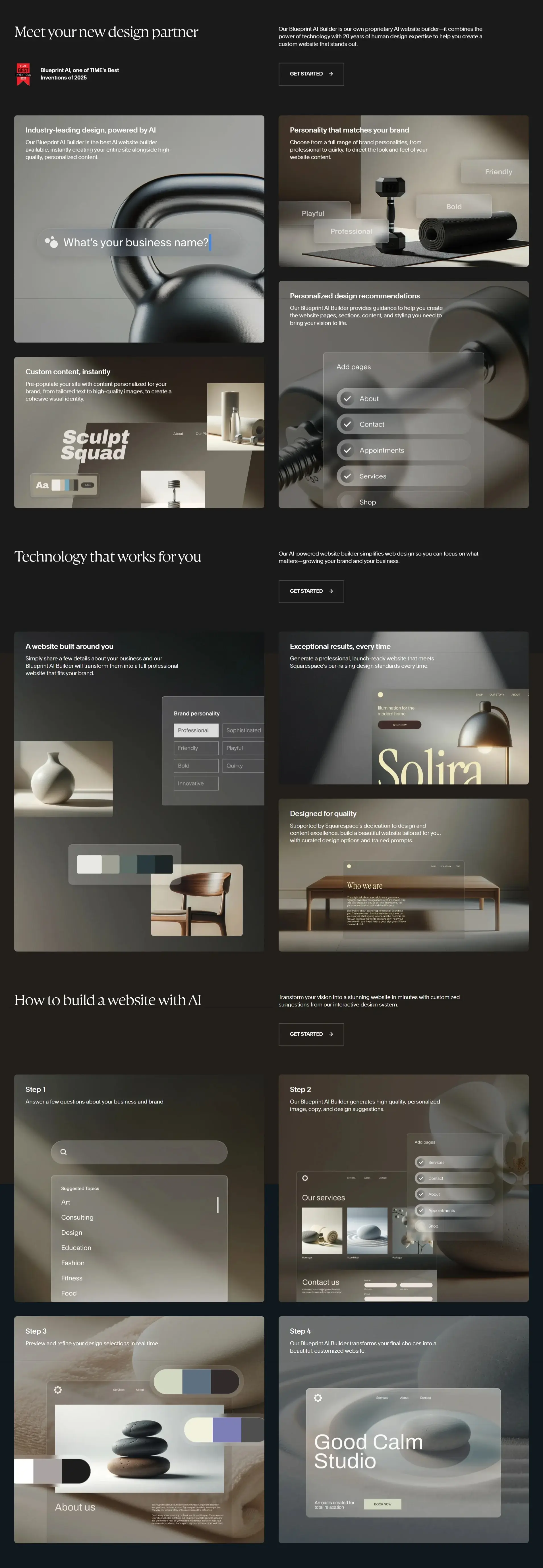 Squarespace Blueprint AI Builder