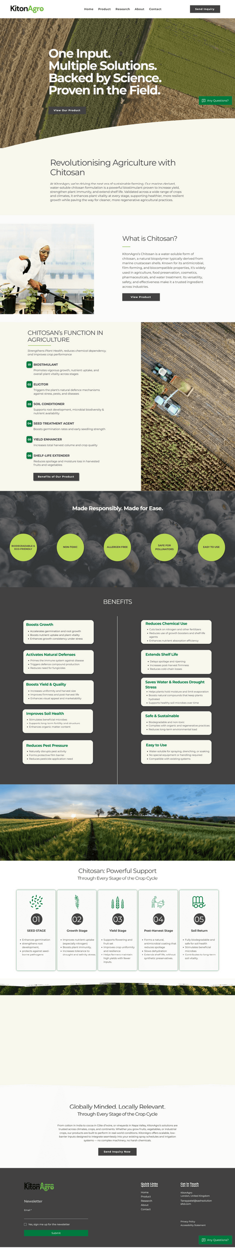 Wix Website Design for an Agriculture Company [UK]