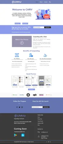 After | Carpooling App Wix Redesign