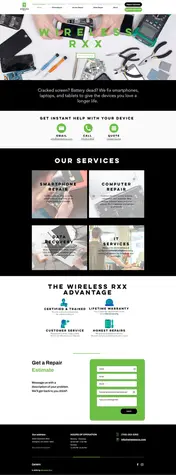 After | Mobile Repair Shop Wix Redesign