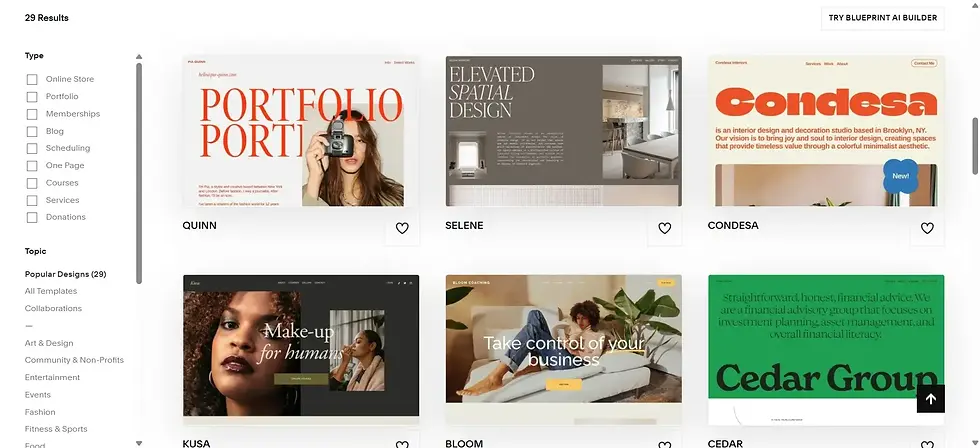 Squarespace 7.1 template