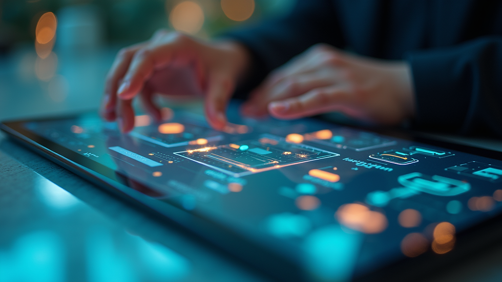 Close-up view of a digital learning interface with interactive features