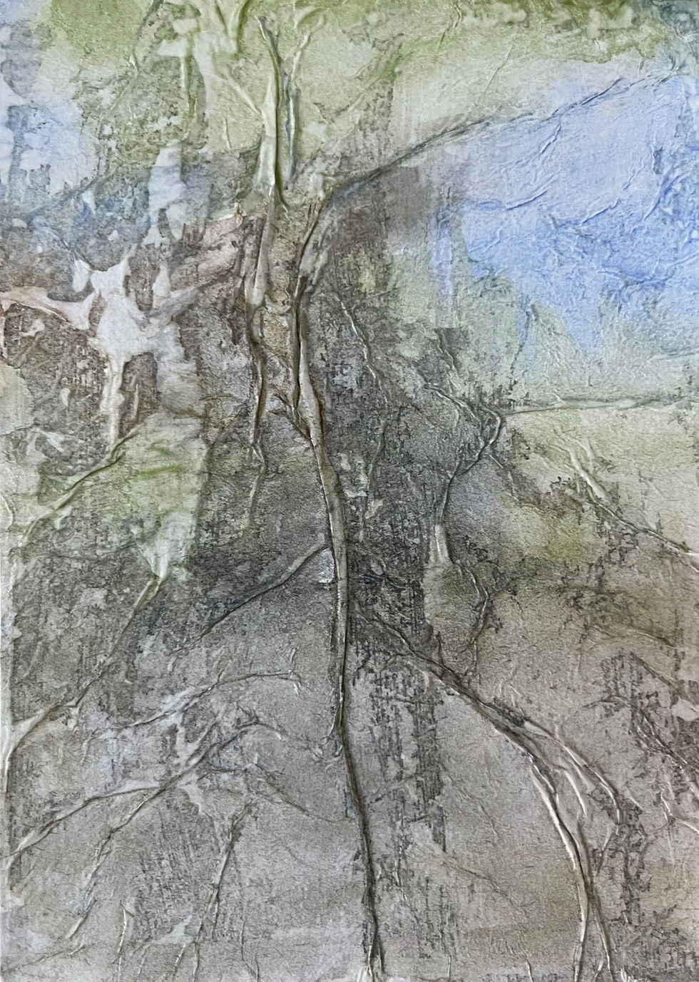 Watercolor on tissue