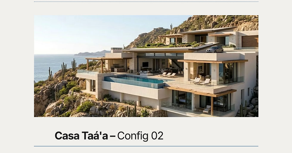 Casa Taá'a – Config 02
Sistema Integral ICF-20 | Losas Joist + FoamLite
Concepto
Mayor capacidad.
Cuando la arquitectura comienza a exigir mayores claros, desniveles más pronunciados o una libertad de diseño superior, la solución no consiste en añadir complejidad. Consiste en aumentar la capacidad del sistema para responder con la misma claridad y coherencia.
ICF-20 y Joist + FoamLite son nuestra elección para esta configuración. Juntos amplían las posibilidades estructurales y arquitectónicas del proyecto mientras mantienen la misma lógica que define al sistema ICF México: estructura, aislamiento y envolvente integrados como una sola solución de desempeño.
El resultado no es una suma de componentes resolviendo necesidades independientes. Es la aplicación de un sistema capaz de acompañar una arquitectura más ambiciosa sin sacrificar confort, eficiencia térmica ni continuidad constructiva. Eso es la libertad de resolver más arquitectura dentro de una misma solución integral.