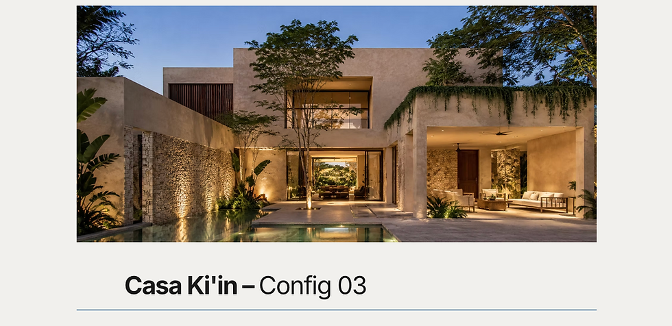 Casa Ki'in – Config 03
Sistema Integral ICF-PS | Losas StrongTop-M1
Concepto
Integración total.
Cuando el objetivo es llevar el desempeño integral del sistema a su máxima expresión, la solución no consiste en incorporar más materiales, más capas o más especialidades. Consiste en permitir que estructura, losa, envolvente y confort trabajen desde una misma lógica constructiva.
Pared Sólida y StrongTop M1 son nuestra elección para esta configuración. Juntos integran estructura resiliente, aislamiento térmico, aislamiento acústico y envolvente continua libre de puentes térmicos, resolviendo muros y losas como una sola solución de alto desempeño.
El resultado no es una colección de componentes colaborando entre sí. Es la expresión más completa de la filosofía ICF México: arquitectura, desempeño y confort trabajando como UNO. Una configuración donde cada función fortalece las demás y la integración se convertirse en la condición natural del sistema.