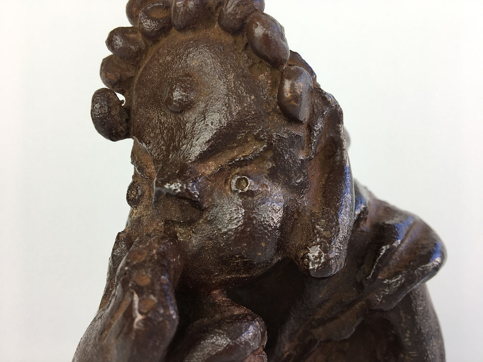 Thumbnail: shimizu kosho bronze sculpture okimono original tomobako box view-3
