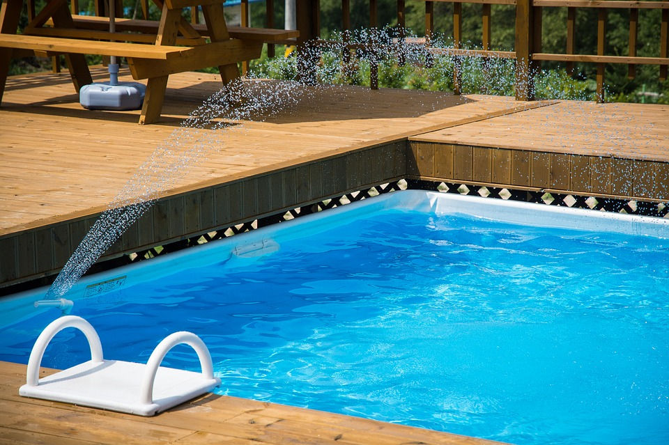 Água de poço na piscina